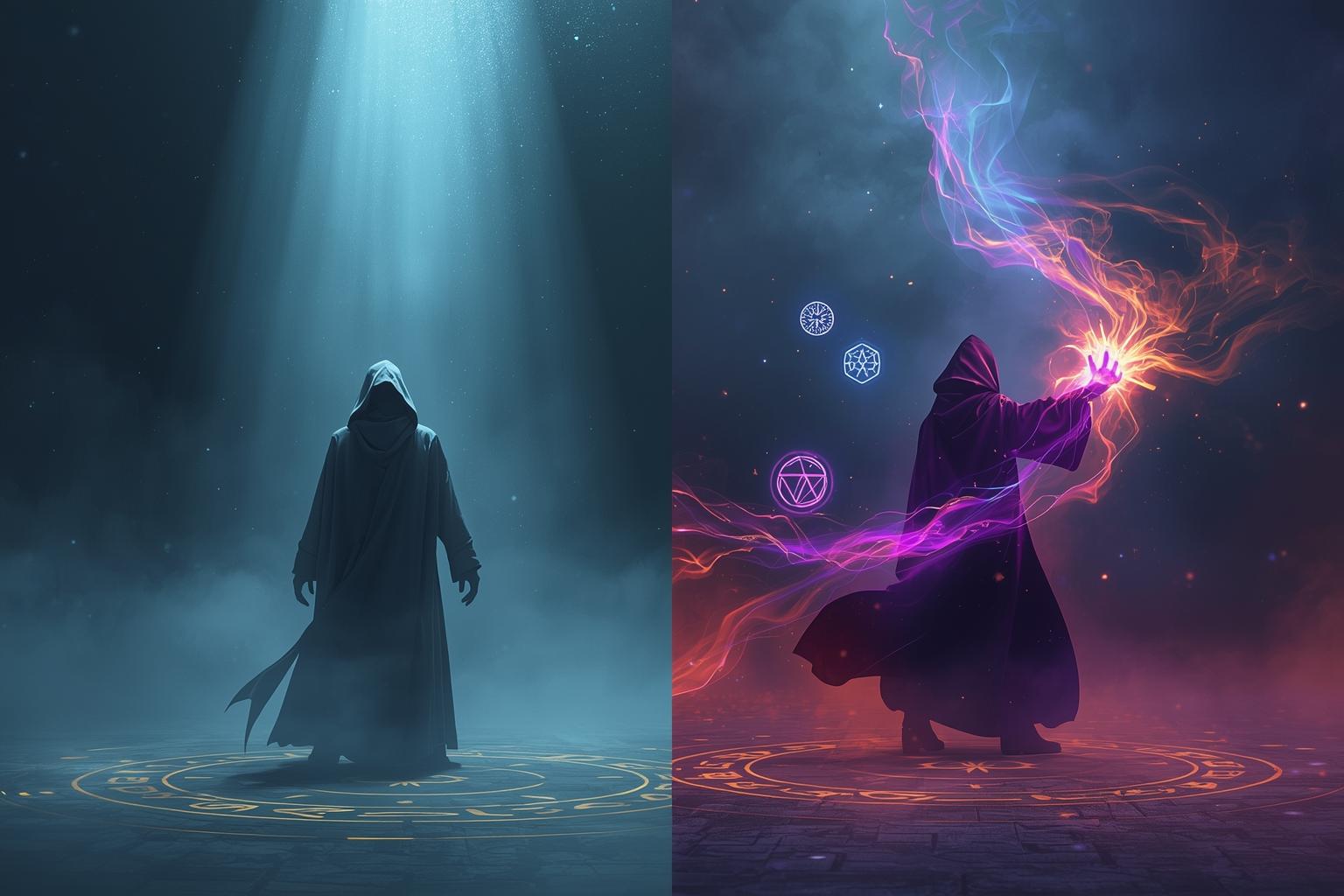 Magiesysteme, göttliche versus arkane Kraft und Balancing
